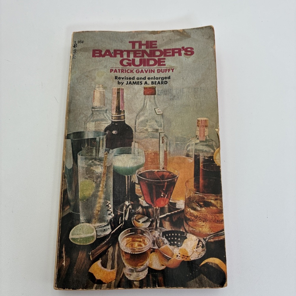 The Bartender's Guide Patrick Gavin Duffy James Beard 1972 Vintage Paperback